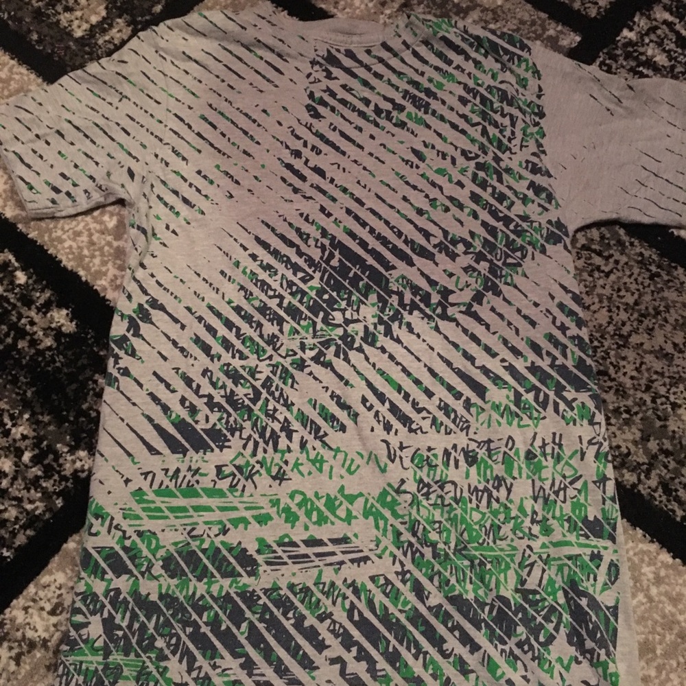 Men’s grey blue and green altamont tee